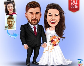 Dibujos animados de boda - Etsy México Dibujos animados de boda - Etsy México