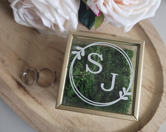 Personalized wedding ring box, wedding, wedding rings, personalized gift, wedding ring holder, wedding decoration, wedding trend, personalized box