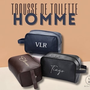 Trousse de toilette homme, trousse personnalisée,cadeau homme,papa,voyage, kit dopp, garçon d'honneur, témoin, marié, saint valentin
