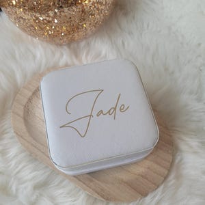 Boite à Bijoux Personnalisée, cadeau personnalisé, saint valentin, EVJF, témoin, demoiselle honneur, voyage, marraine, mamie, maman