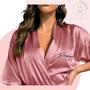 Peignoir satin 2025 femme pas cher