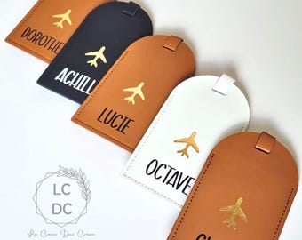 Etiquette bagage personnalisée, valise accessoire voyage, cadeau unique, original, invités mariage, goodies, saint valentin, personnalisable