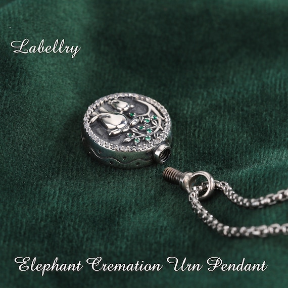 VONALA Collana con ciondolo a forma di gufo/teschio/elefante Hamsa a mano per donne e ragazze, middle, Argento sterling, Non pietra preziosa