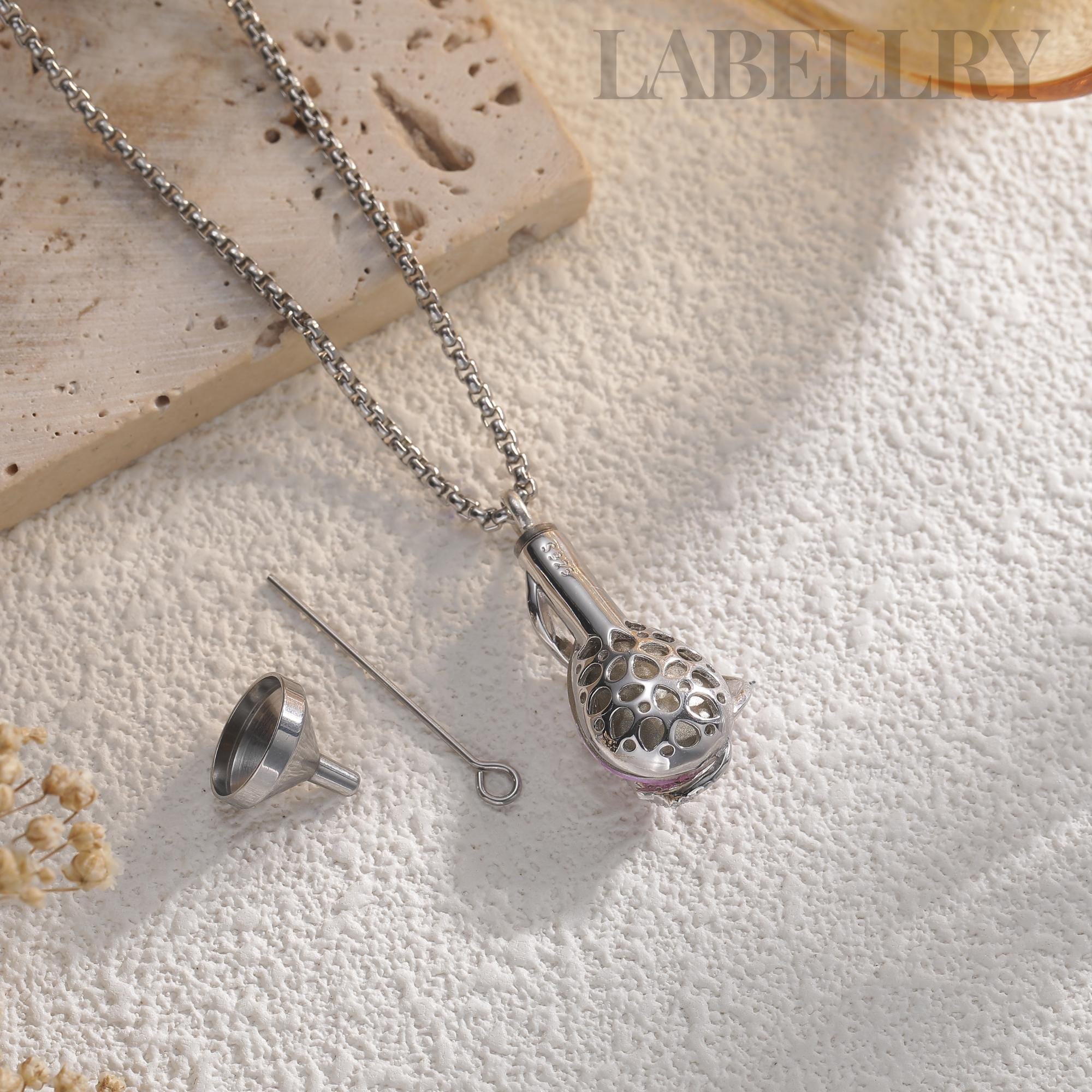 Gioielli In Cremazione In Acciaio Inossidabile Collana Di Urna Con Cremazione A Cuore Carino Per Ceneri Collana Con Ciondolo In Urna Gioielli Da Ricordo - Foto 2