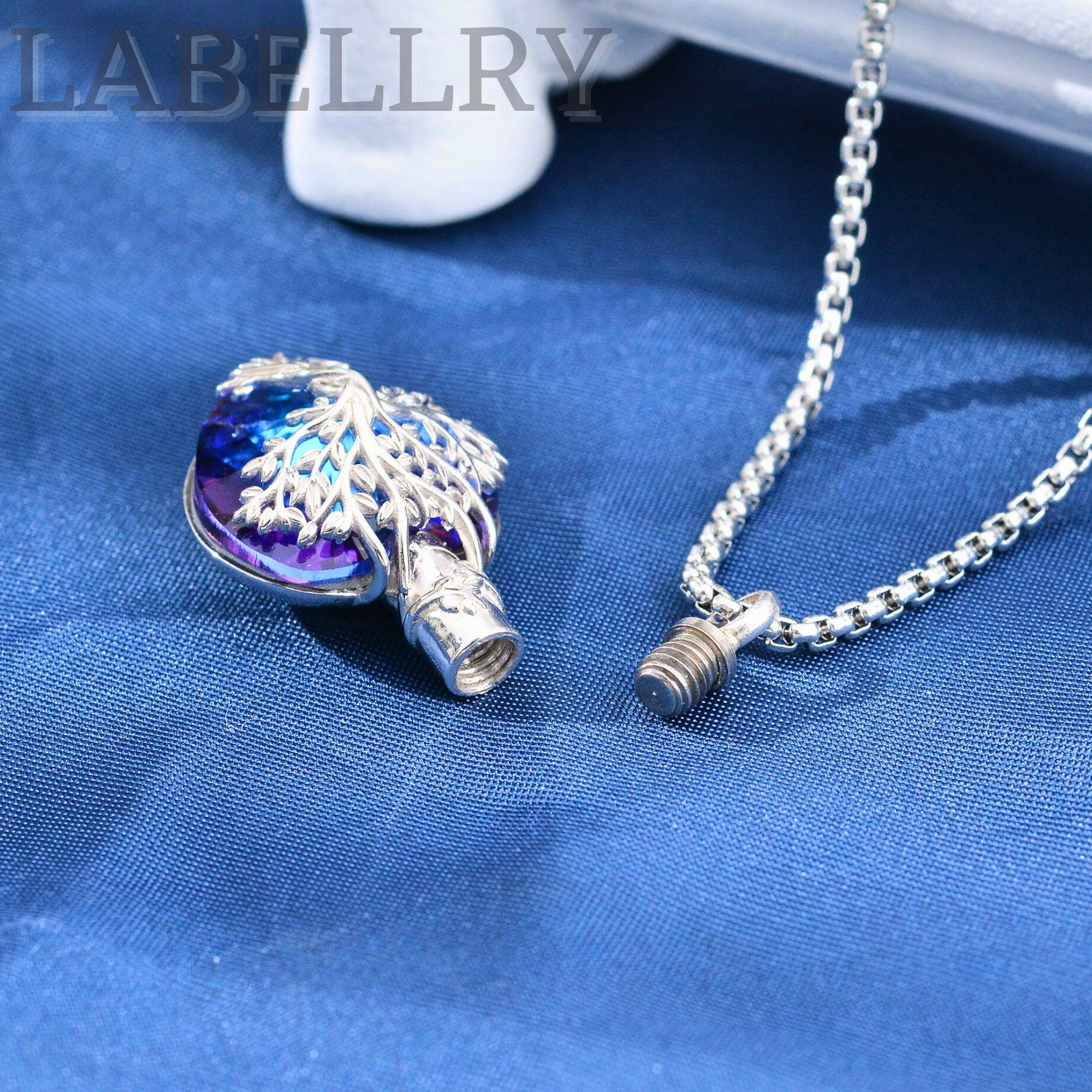 Bracelet For Woman Sterling Silver Tree Of Life Cremation Urn