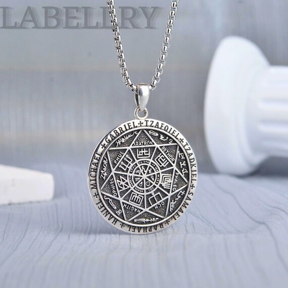 The Seal Of The Seven Archangels Amulet Pendant Necklaces Men Women