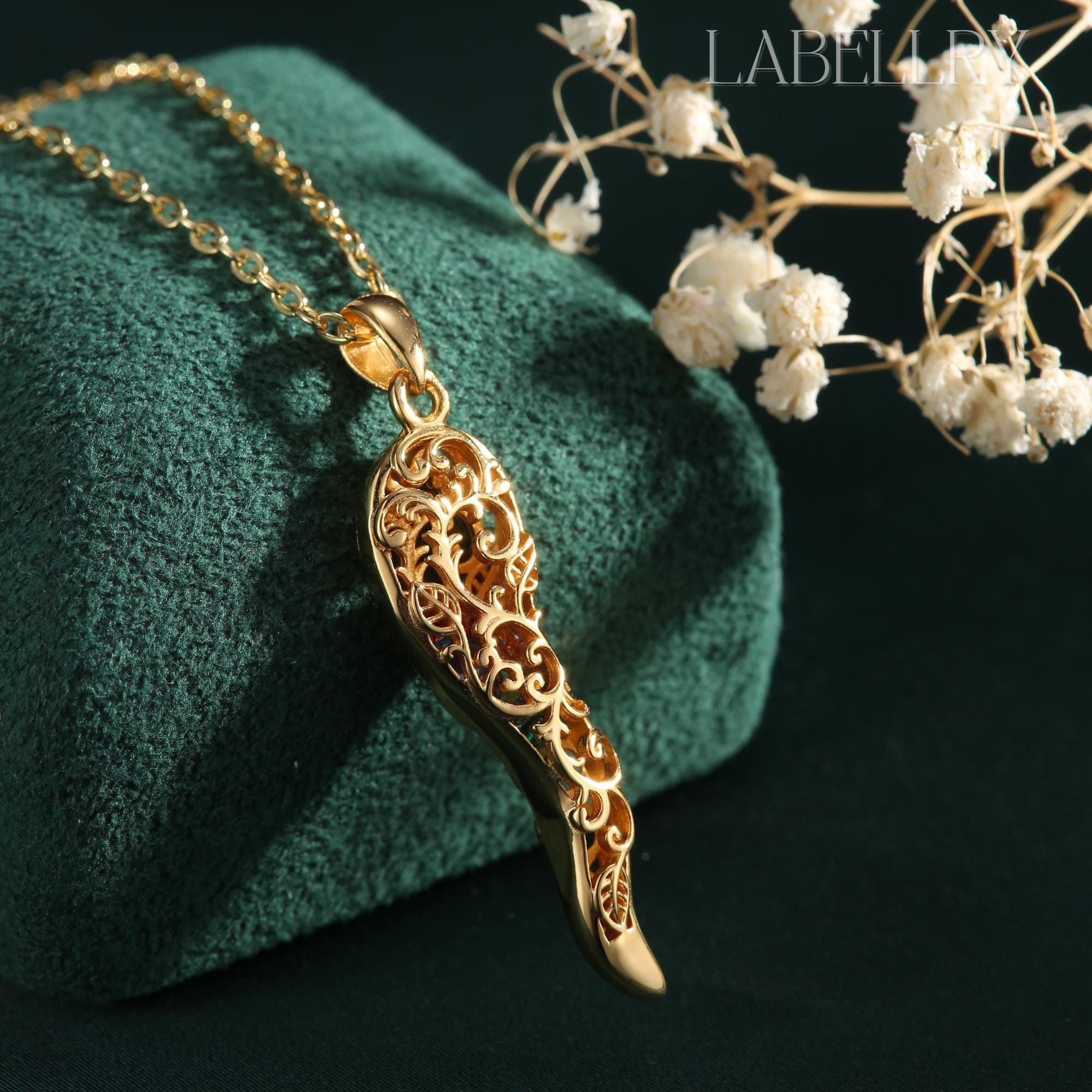 Massiver 10K Gold Benutzerdefinierter Herz-Namensanhänger • Personalisierte Diamantschliff-Namensplatte • Handgefertigter Anhänger Auf Bestellung - Schweiz