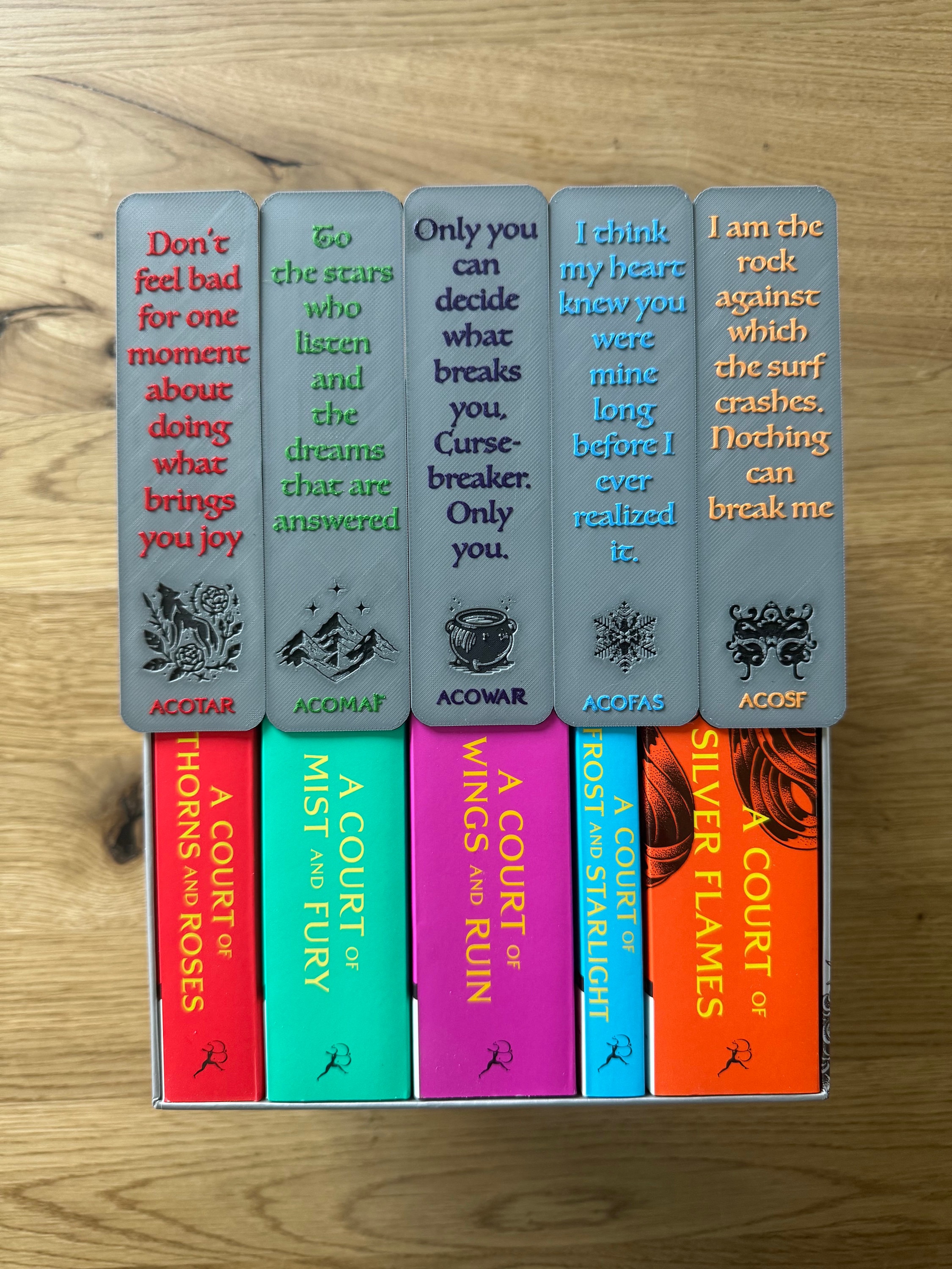 Unique ACOTAR Bookmarks - Set of 5