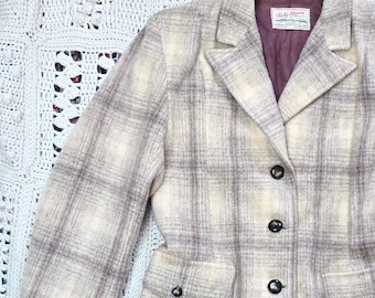 Vintage 1950s Field and Stream Western Plaid Jacket womens
