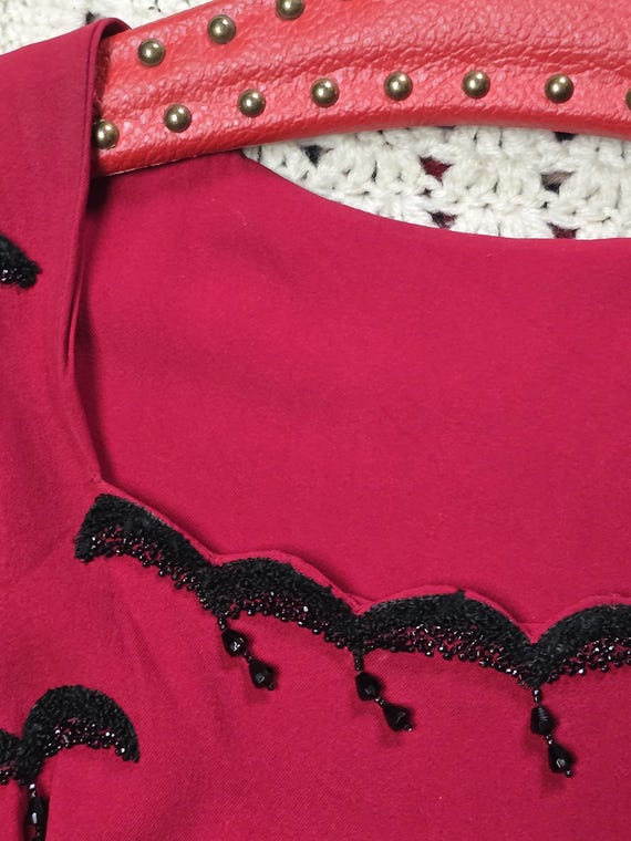 Vintage 1940s Multicolor telephone cord drawstrin… - image 8