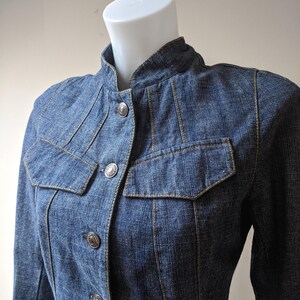 vintage des années 1990 des années 2000 John Galliano Christian Dior petit manteau en jean