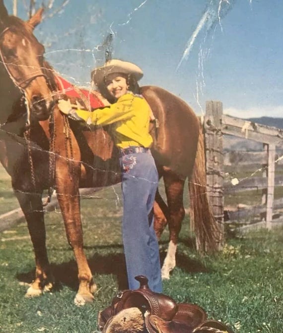 Vintage 1940s 1950s California Ranchwear Embroidered Chainstitched