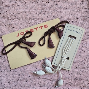 Vintage 1930s 1940s French Wartime Shoe Laces