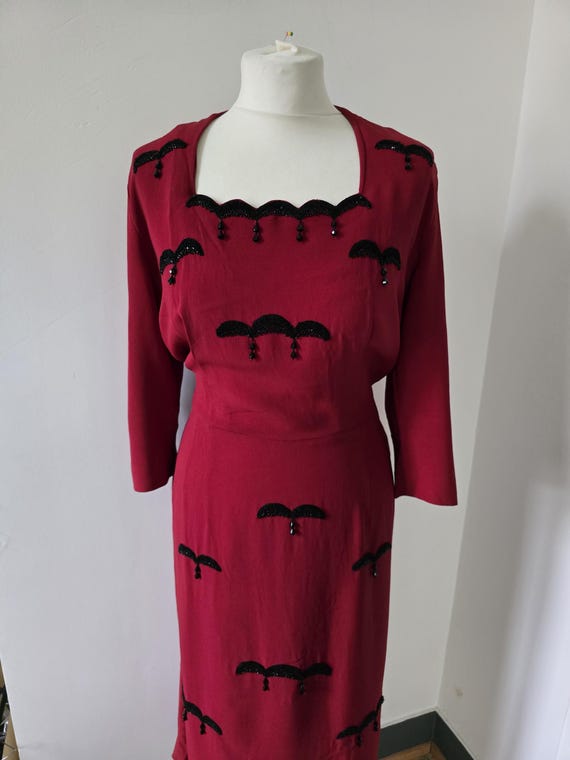 Vintage 1940s Multicolor telephone cord drawstrin… - image 2