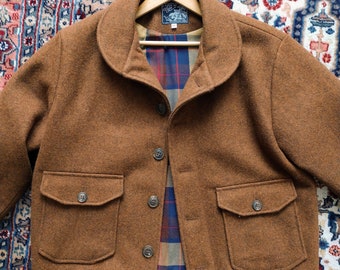 Vintage 1950s 1960s Bemidji Woolen Mills Shadow Gradient Plaid