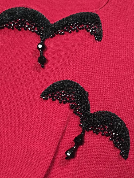 Vintage 1940s Multicolor telephone cord drawstrin… - image 7