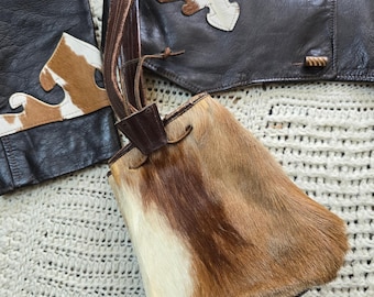 Vintage jaren 1950 ponybont portemonnee handtas westernkleding