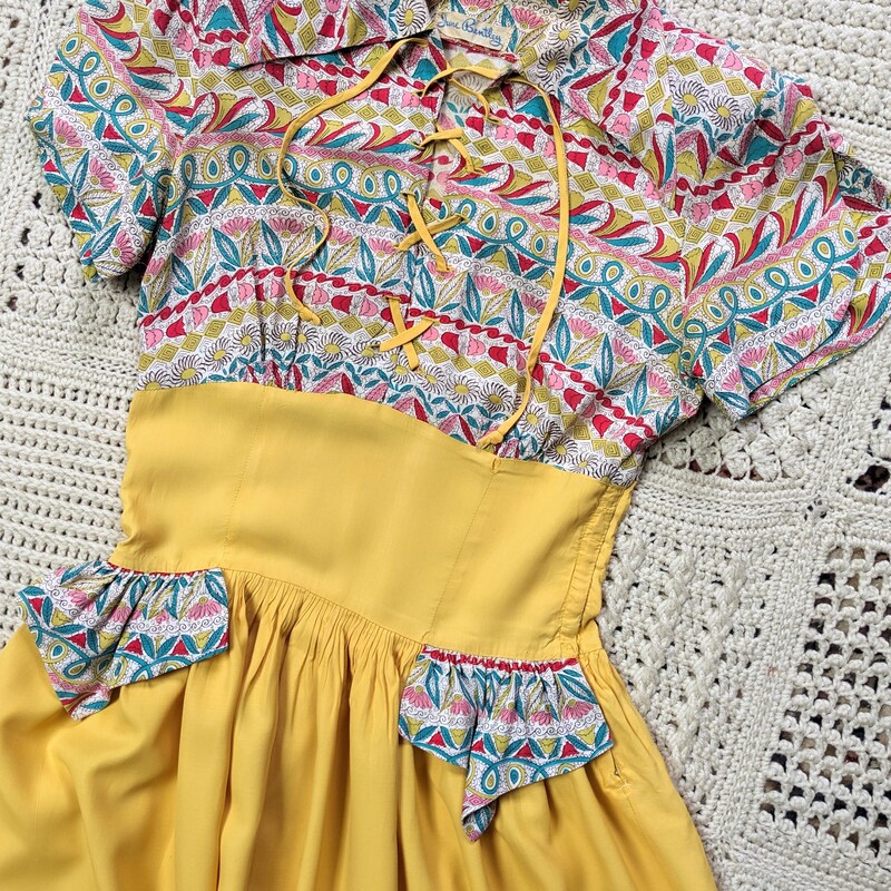 Vintage  Floral Print Dress main image 1
