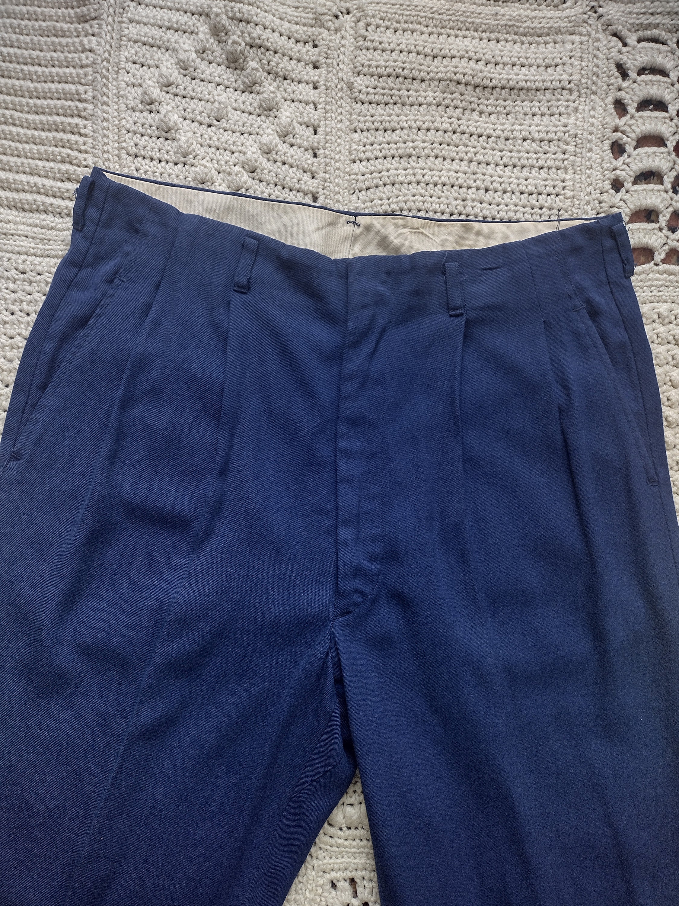 Gabardine 50s Pants - Etsy