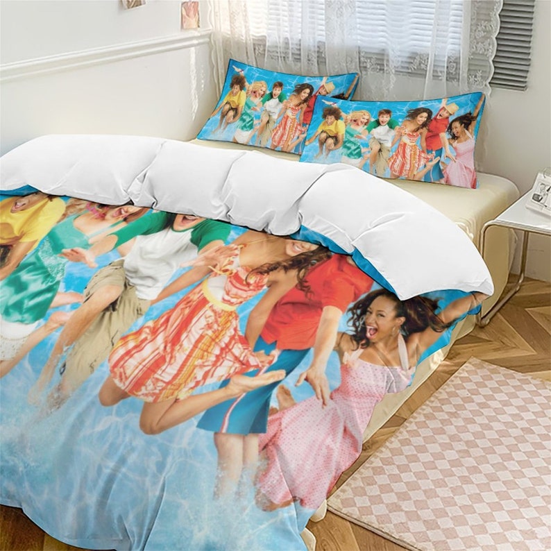 Disney High School Musical Bedding Three Piece Duvet Cover Set Etsy