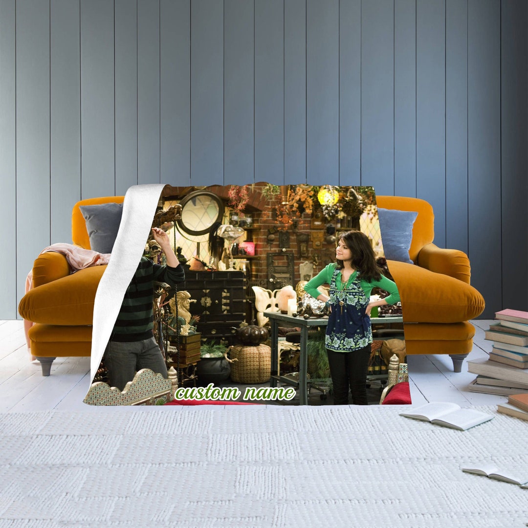 Disney Wizards of Waverly Place Custom Name Flannel Blanket Throw All