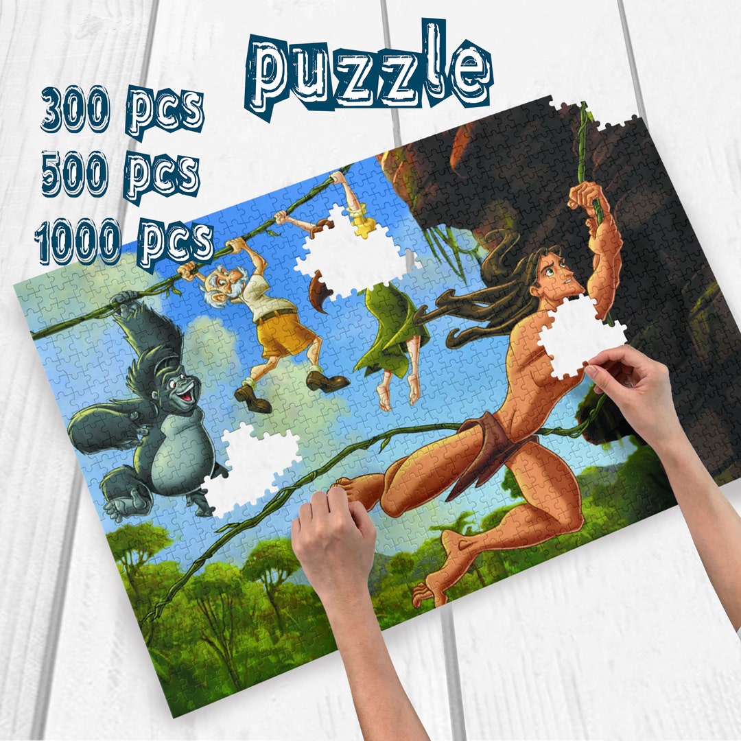Disney the Legend of Tarzan Custom Photo Puzzle DIY Toys for Etsy