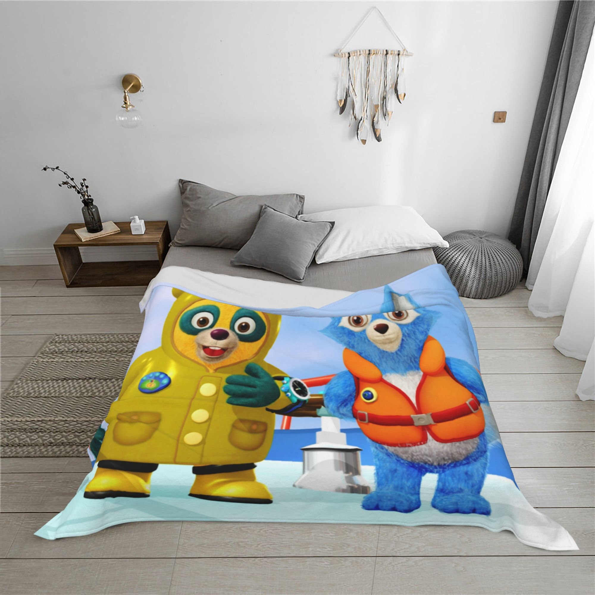 Disney Special Agent Oso Custom Name Soft Flannel Blanket Throw All