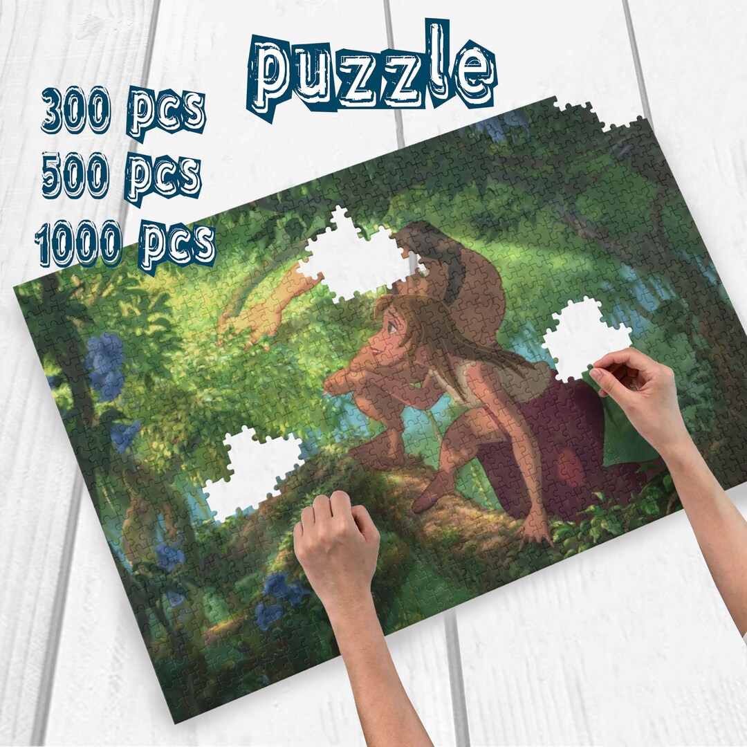 Disney the Legend of Tarzan Custom Photo Puzzle DIY Toys for Etsy