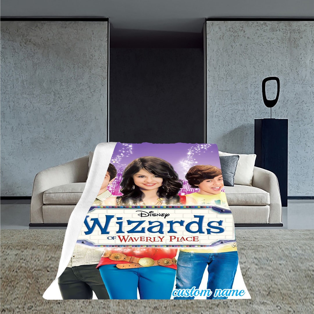 Disney Wizards of Waverly Place Custom Name Flannel Blanket Throw All