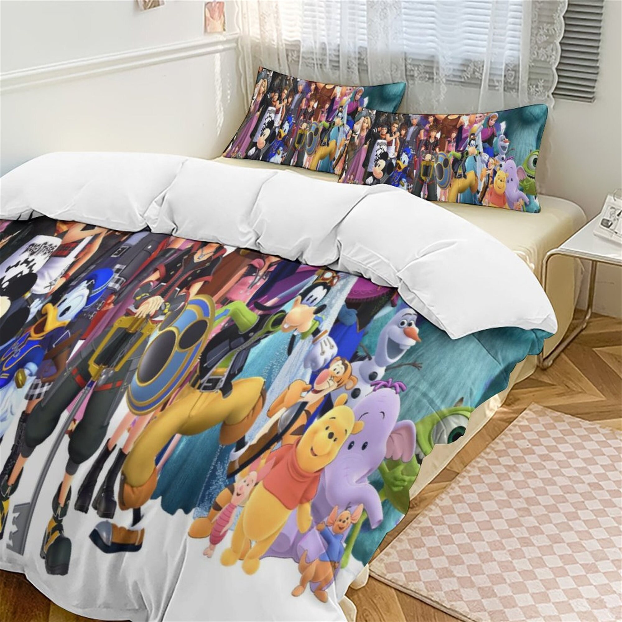 Disney Kingdom Hearts III Bedding Three Piece Bedding Sets