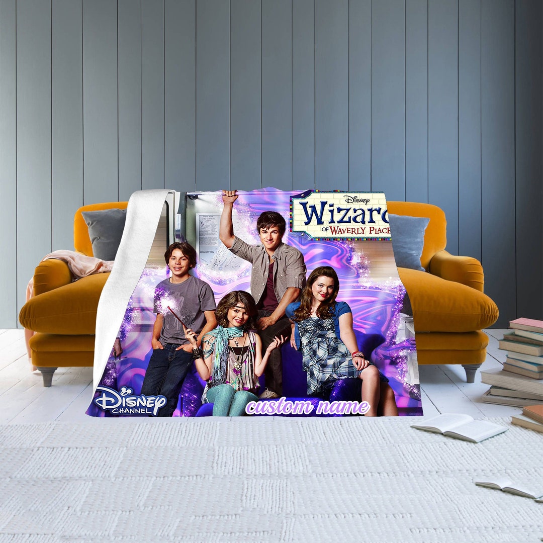 Disney Wizards of Waverly Place Custom Name Flannel Blanket Throw All