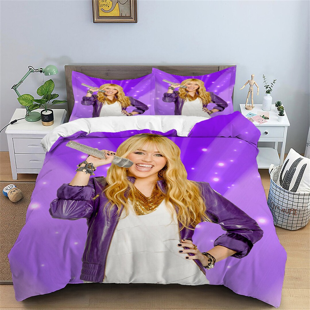 Disney HANNAH MONTANA Bedding Three Piece Duvet Cover Set Decoration
