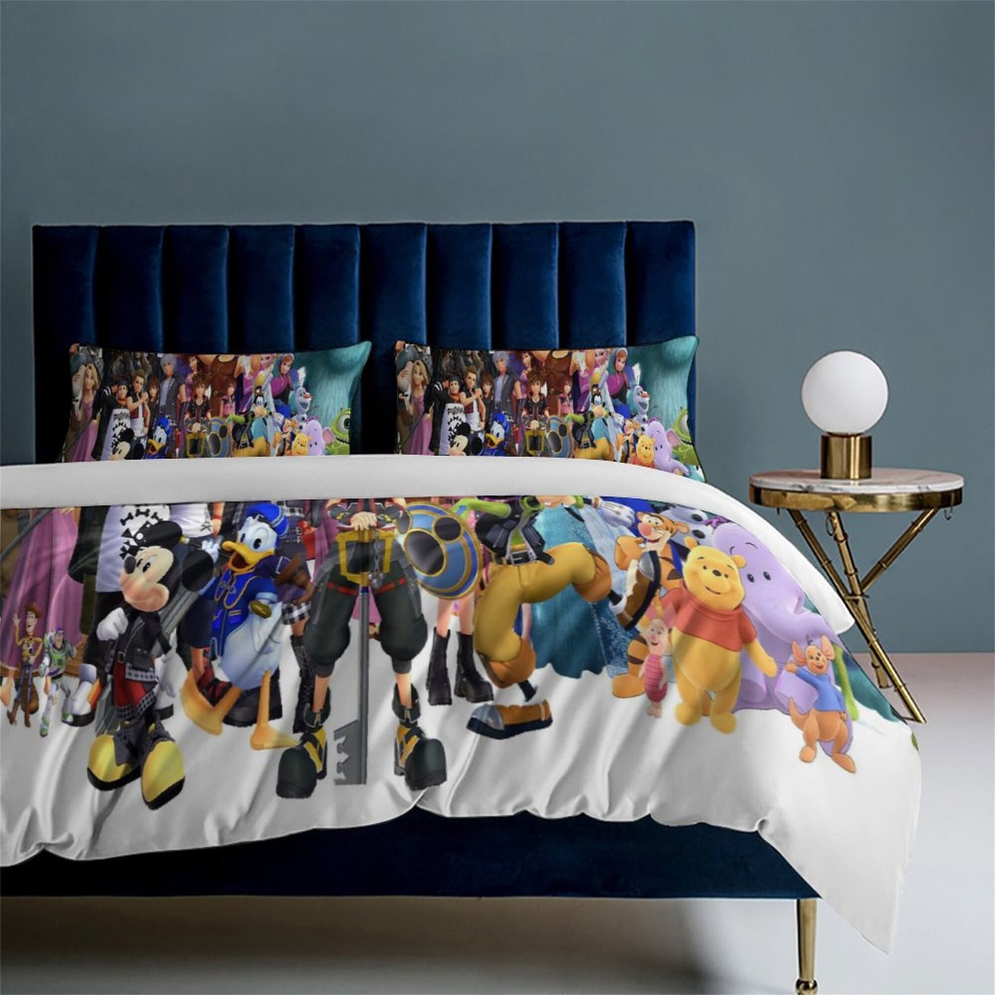 Disney Kingdom Hearts III Bedding Three Piece Bedding Sets