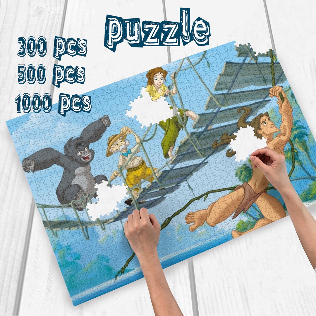 Disney the Legend of Tarzan Custom Photo Puzzle DIY Toys for Etsy