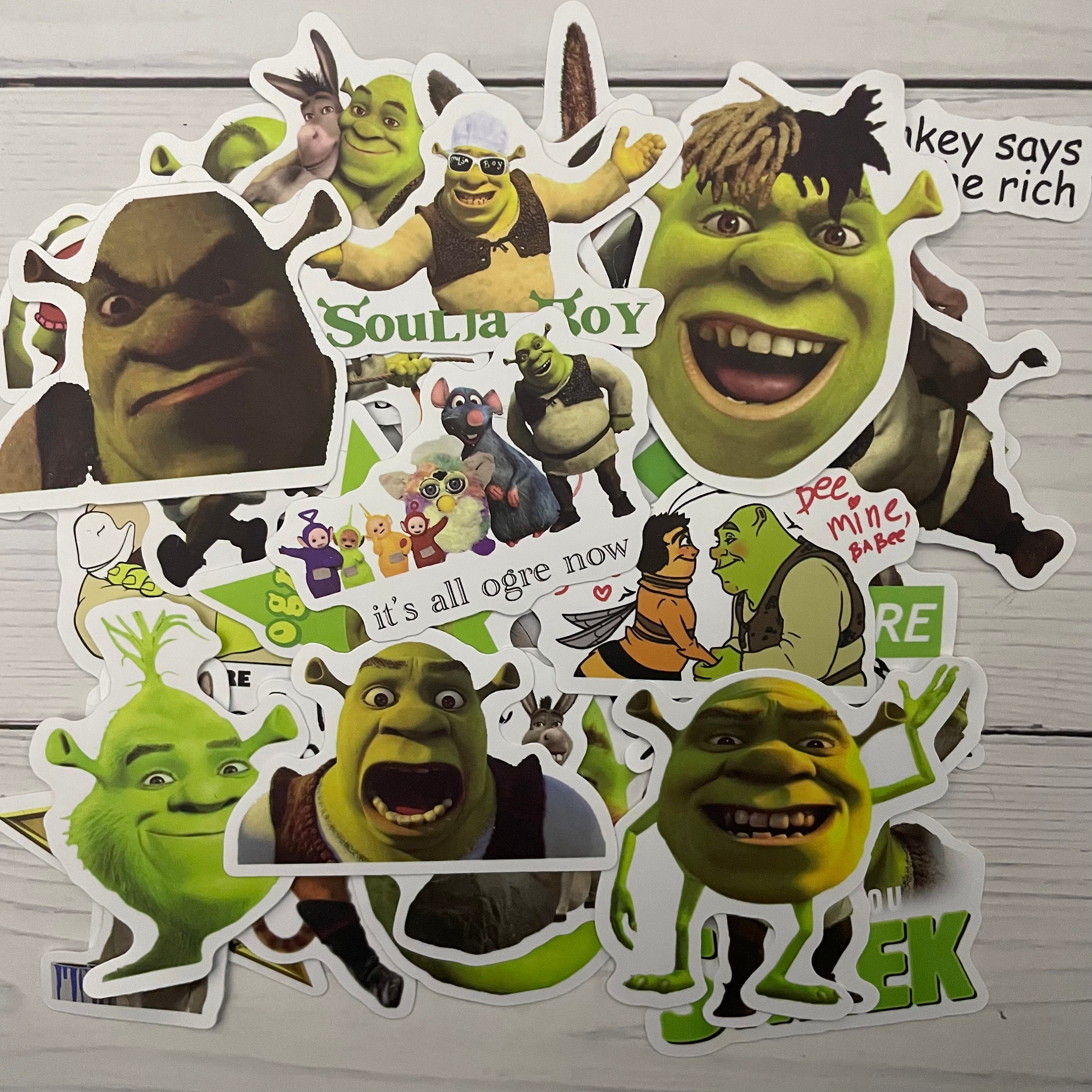 Shrek Yikes Face Sticker - Sticker Graphic - Auto, Wall, Laptop