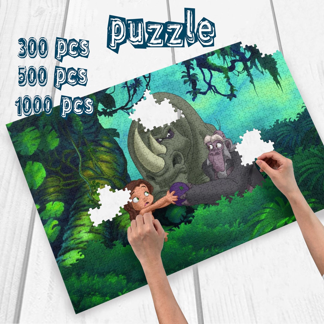 Disney the Legend of Tarzan Custom Photo Puzzle DIY Toys for Etsy