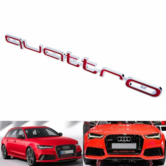 Audi QUATTRO Grill Badge Logo Emblem A3 A4 A5 A7 RS4 RS5 RS6 Etsy UK