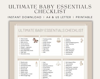 Baby Essentials Checkliste Neugeborenen Essentials Kindergarten Checkliste Registrierung Checkliste Schwangerschaft Checkliste Mum To Be Geschenk Eltern werden
