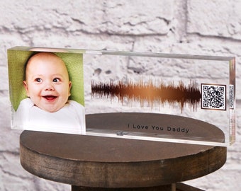 Soundwave Art QR Code | Song Plaque CUSTOM  | Sound Wave with QR Code |  Baby Gift | Newborn Gift