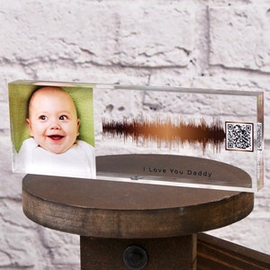 Soundwave Art QR Code | Song Plaque CUSTOM  | Sound Wave with QR Code |  Baby Gift | Newborn Gift