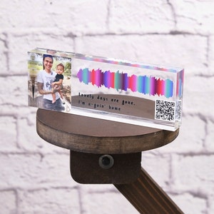 Soundwave Art QR Code | Song Plaque CUSTOM  | Sound Wave with QR Code | Mom Gift | Mothers Day Gift
