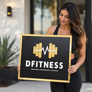 Benutzerdefinierte rechteckiges mattiertes Acryl-Business-Logo-Zeichen | Personalisierte Büroeinrichtung