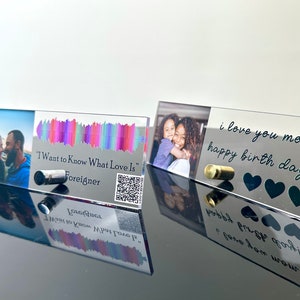 Soundwave Art QR Code | Song Plaque CUSTOM  | Sound Wave with QR Code | MomGift | Mothers Day Gift