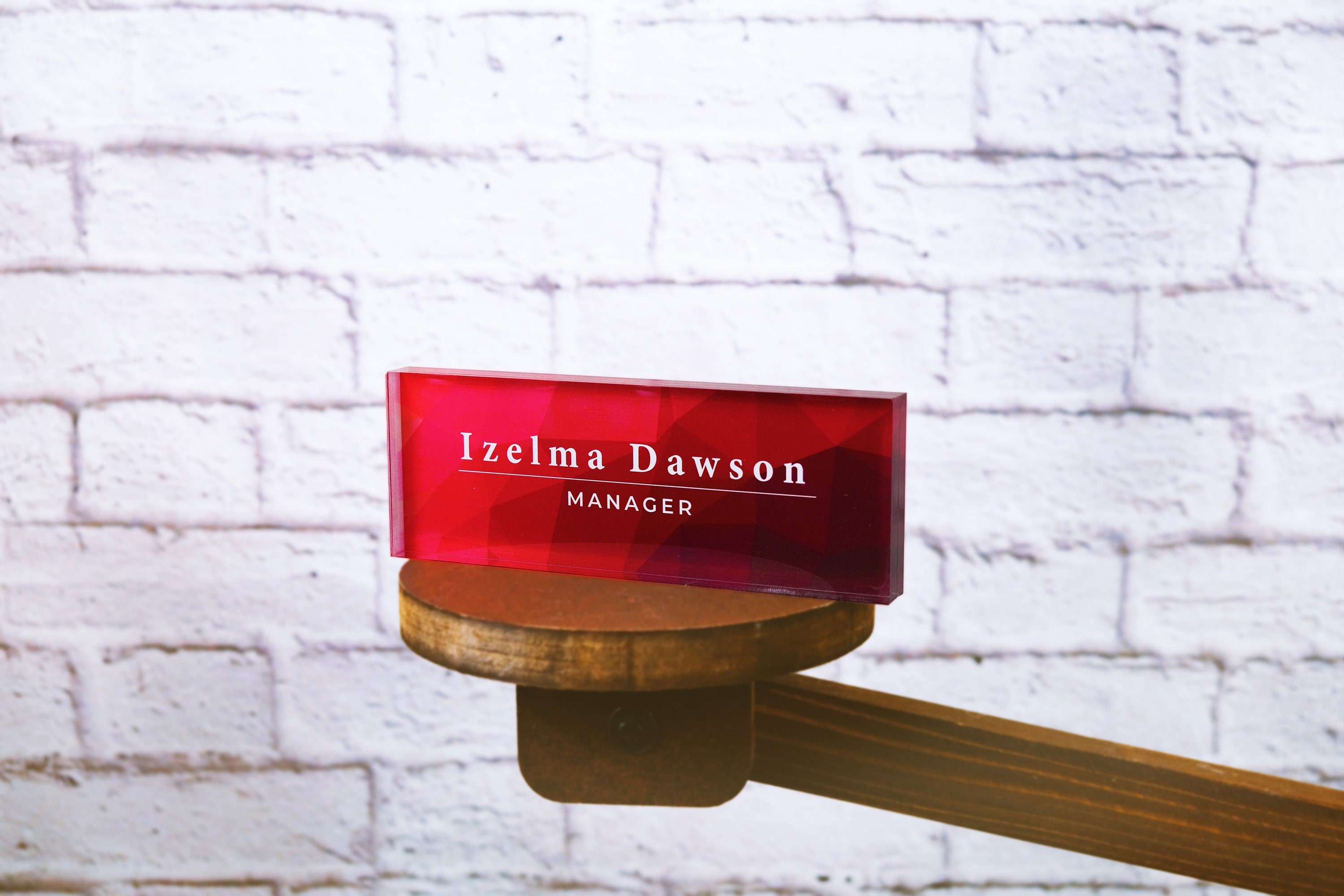 Personalized Name Plate for Desk, Custom Office Decor, Work Gift, Desk Sign, Office Gift, Coworker Gift, Desk Nameplate, Promotion Gift