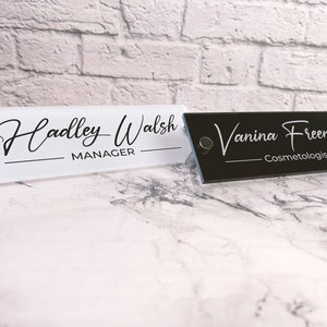 Personalized Your Company Name Plate for Desk Custom Office Decor Nameplate Sign Office Desk Name Plate LOGO sign