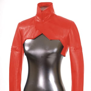 Women's & Girls 100% Real High Quality Lambskin Leather Cropped Motor Biker Jacket Slim Fit, Long Sleeves Beautiful Look