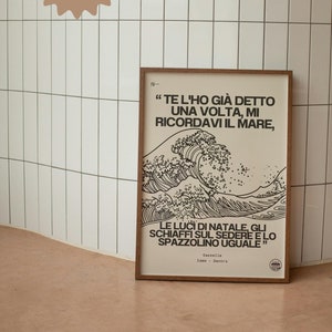 Indie Italian - The series dedicated poster/print/phrase/illustration/digital/indie Italian/love phrases/music/songs/gazelles/idem
