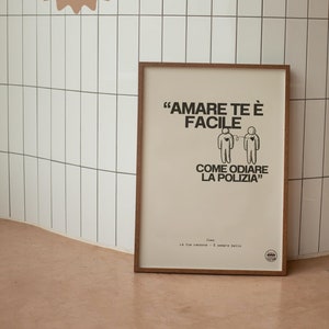 Indie Italian - The series dedicated poster/print/phrase/illustration/digital/indie Italian/love phrases/music/songs