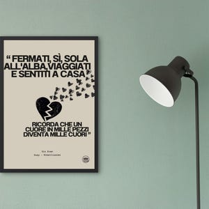 Indie Italian - The series dedicated poster/print/phrase/illustration/digital/indie Italian/love phrases/music/songs