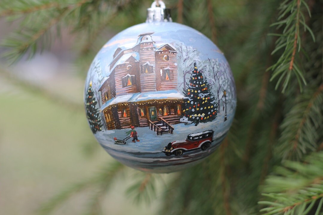 Handpainted Christmas Bauble Etsy — free download